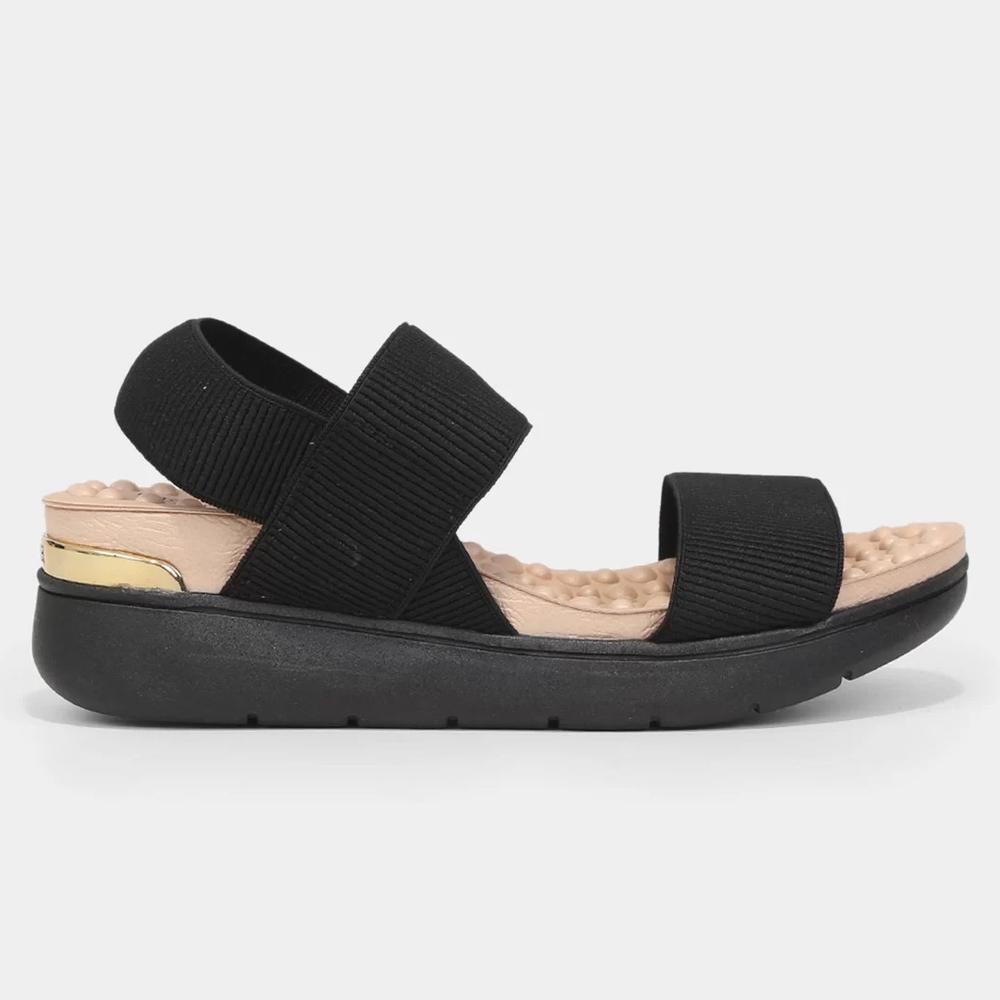 Sandália Modare Flatform Lisa Feminina - Preto - 2
