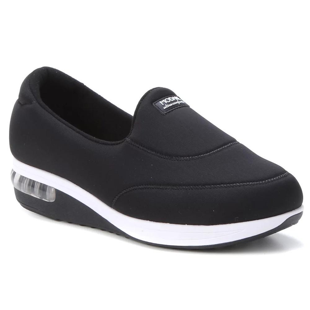 Tênis Slip On Modare Liso Feminino - Preto - 1