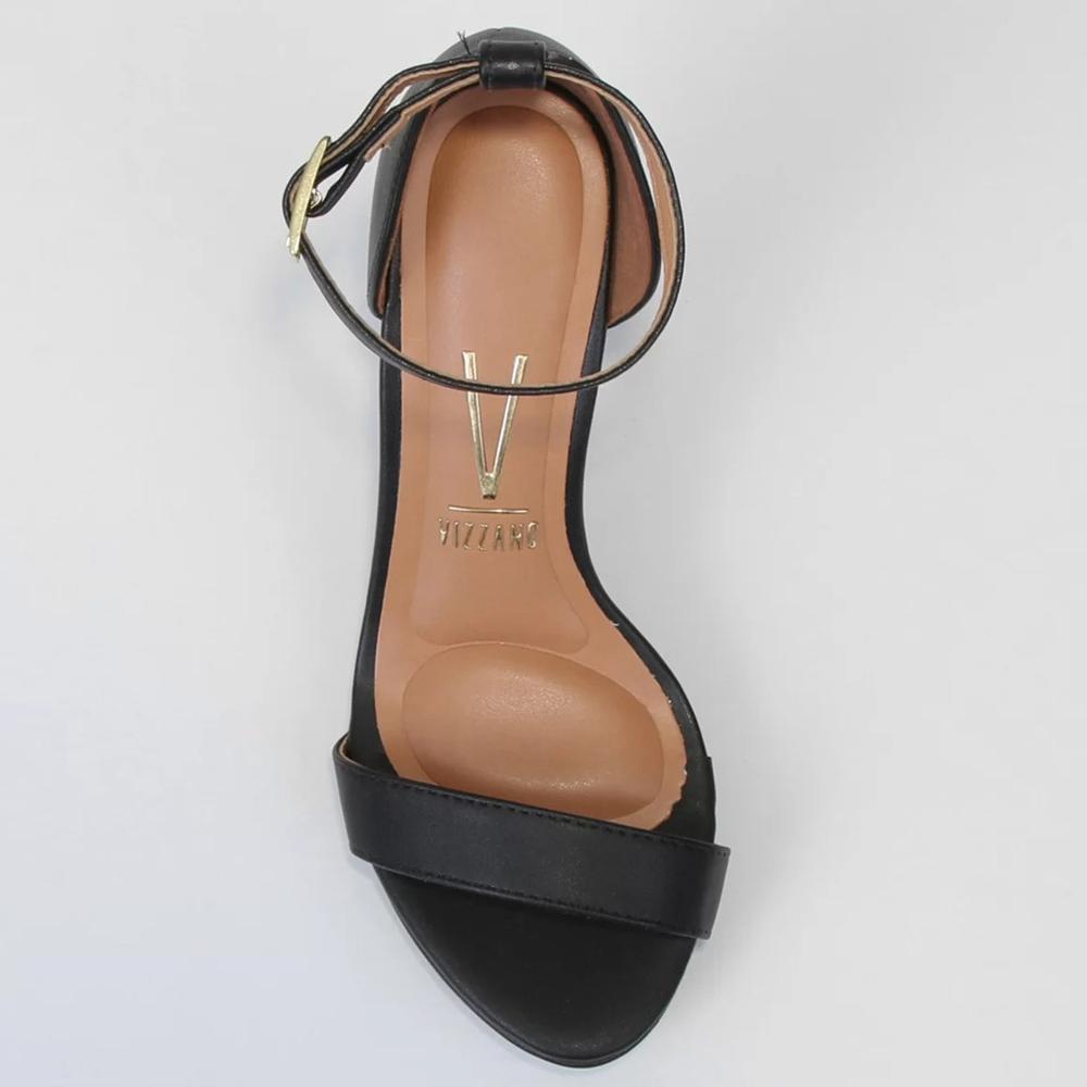 Sandália Vizzano Meia Pata Salto Alto Feminina - Preto - 3