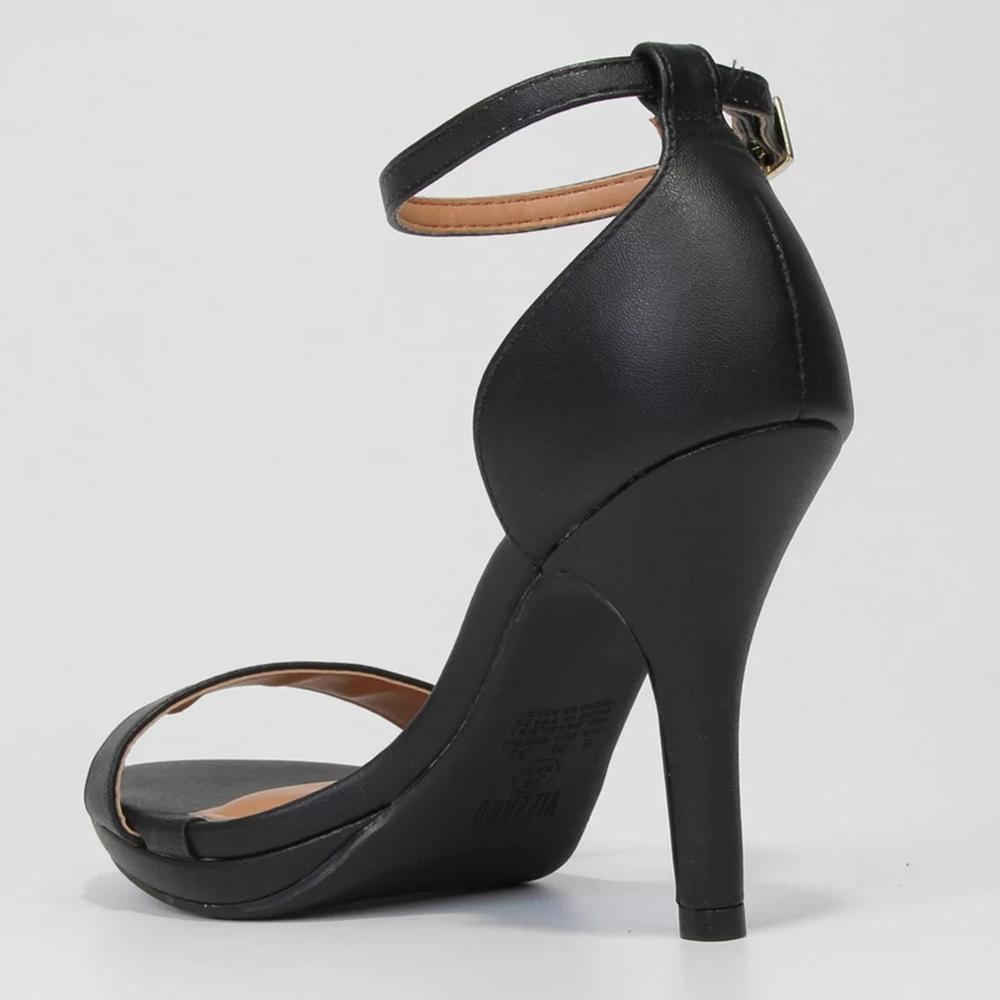 Sandália Vizzano Meia Pata Salto Alto Feminina - Preto - 4