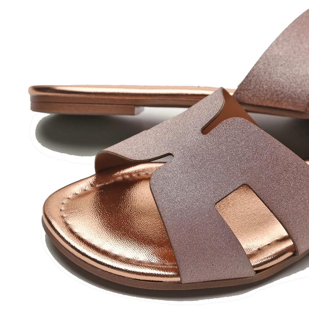 Rasteira Vizzano H Tela Paris Feminina - Rosê - 3