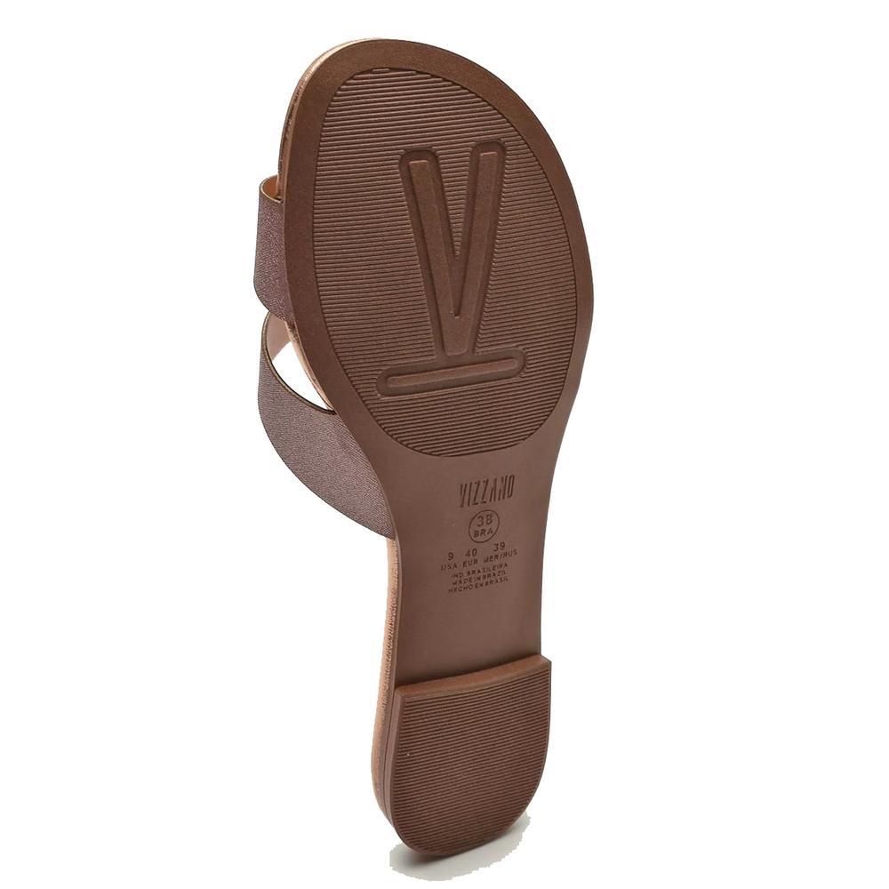 Rasteira Vizzano H Tela Paris Feminina - Rosê - 5