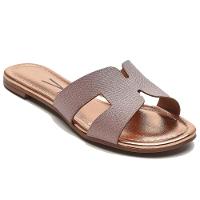 Rasteira Vizzano H Tela Paris Feminina - Rosê - 1