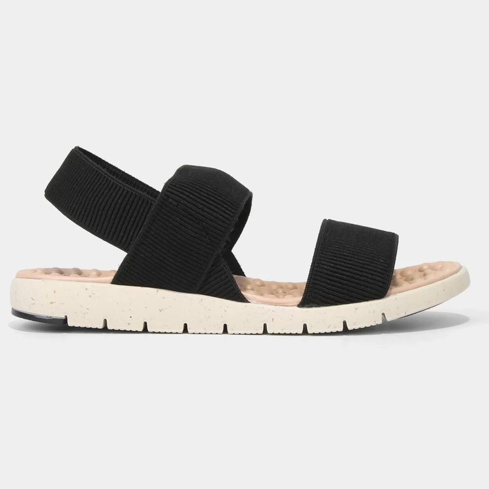 Sandália Modare Elásticos Ultra Confort Feminina - Preto - 2