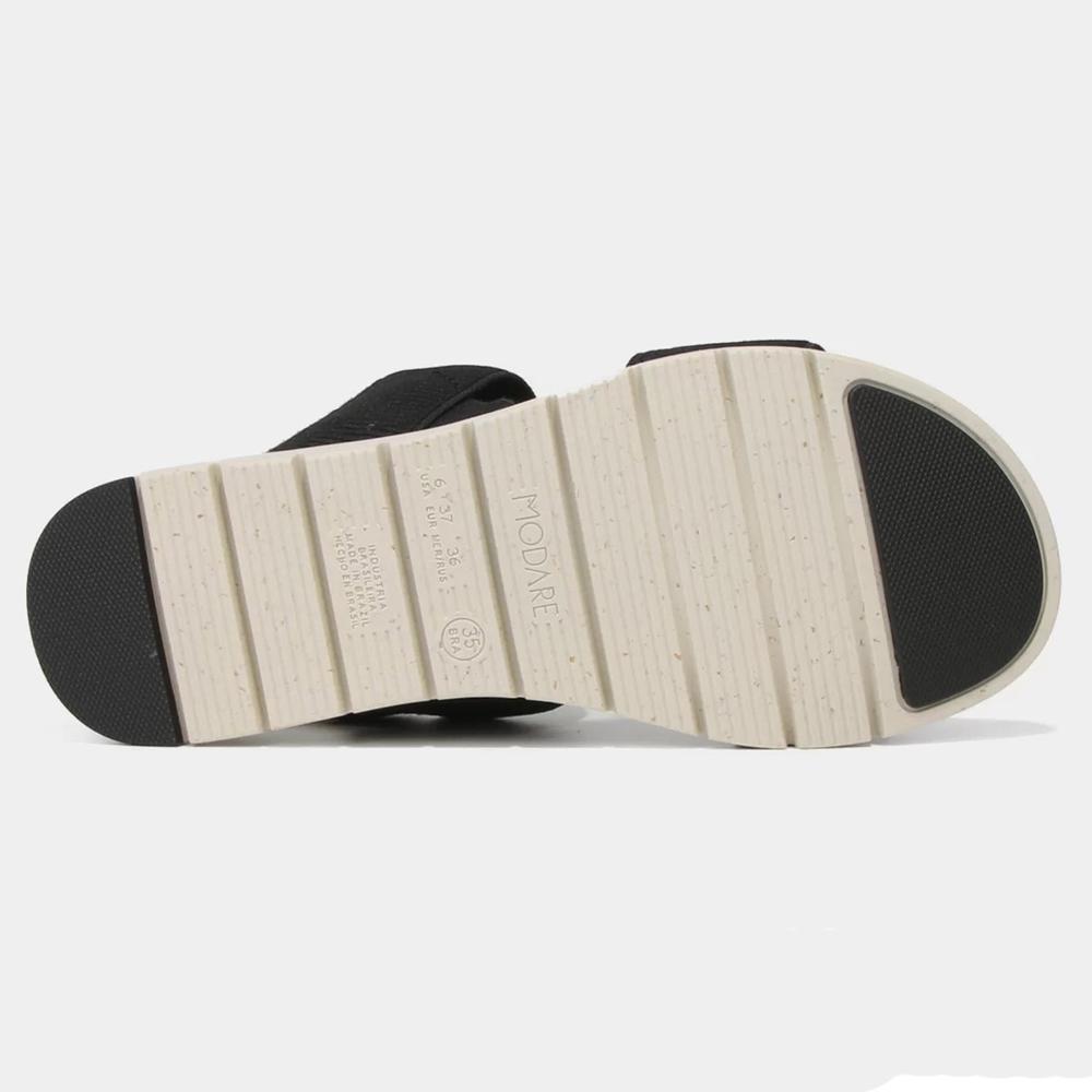 Sandália Modare Elásticos Ultra Confort Feminina - Preto - 5