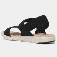 Sandália Modare Elásticos Ultra Confort Feminina - Preto
