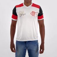 Camiseta Flamengo Retrô Zico Masculina - Branco - 1