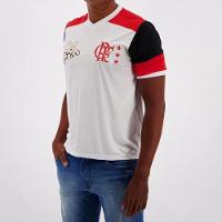 Camiseta Flamengo Retrô Zico Masculina - Branco - 2