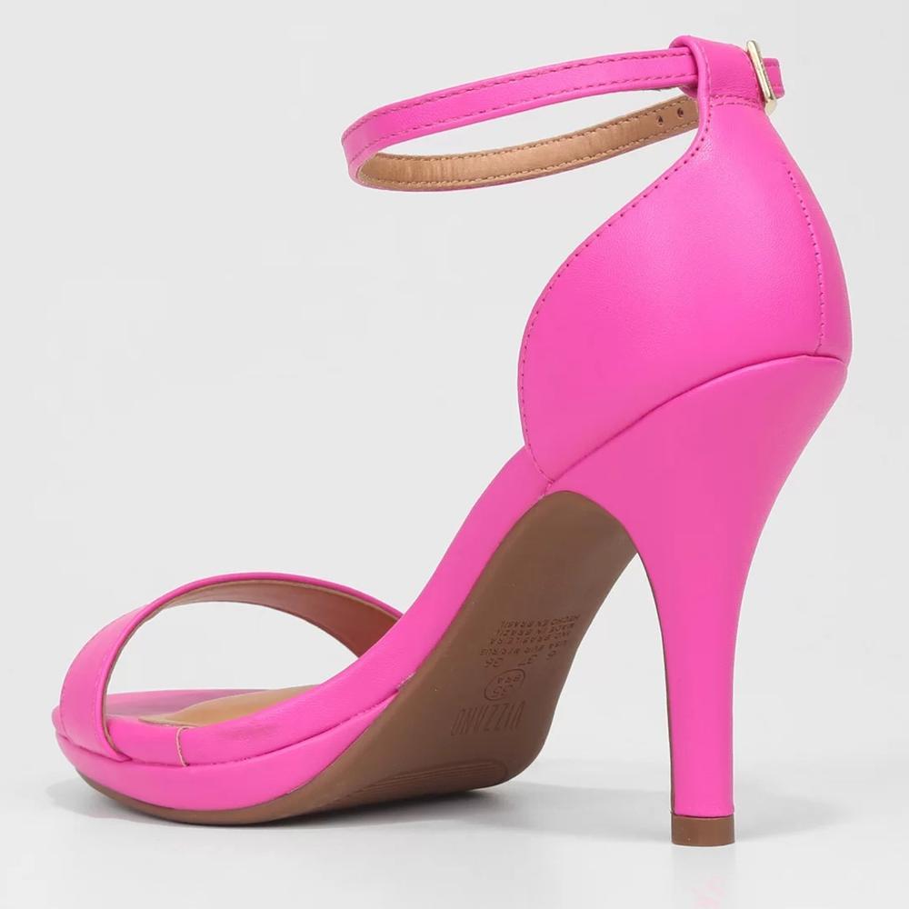 Sandália Vizzano Meia Pata Salto Alto Feminina - Rosa - 4