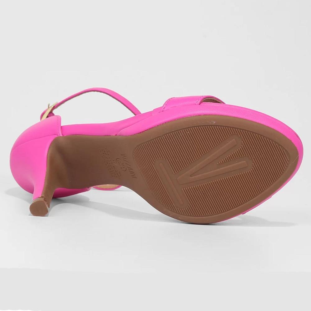 Sandália Vizzano Meia Pata Salto Alto Feminina - Rosa - 5