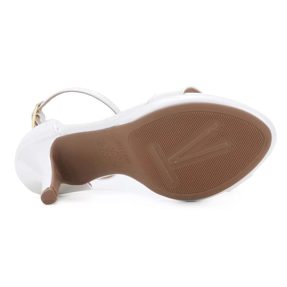 Sandália Vizzano Salto Alto Verniz Feminina - Branco - 5