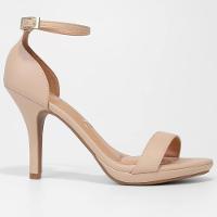 Sandália Vizzano Meia Pata Salto Alto Feminina - Bege - 2