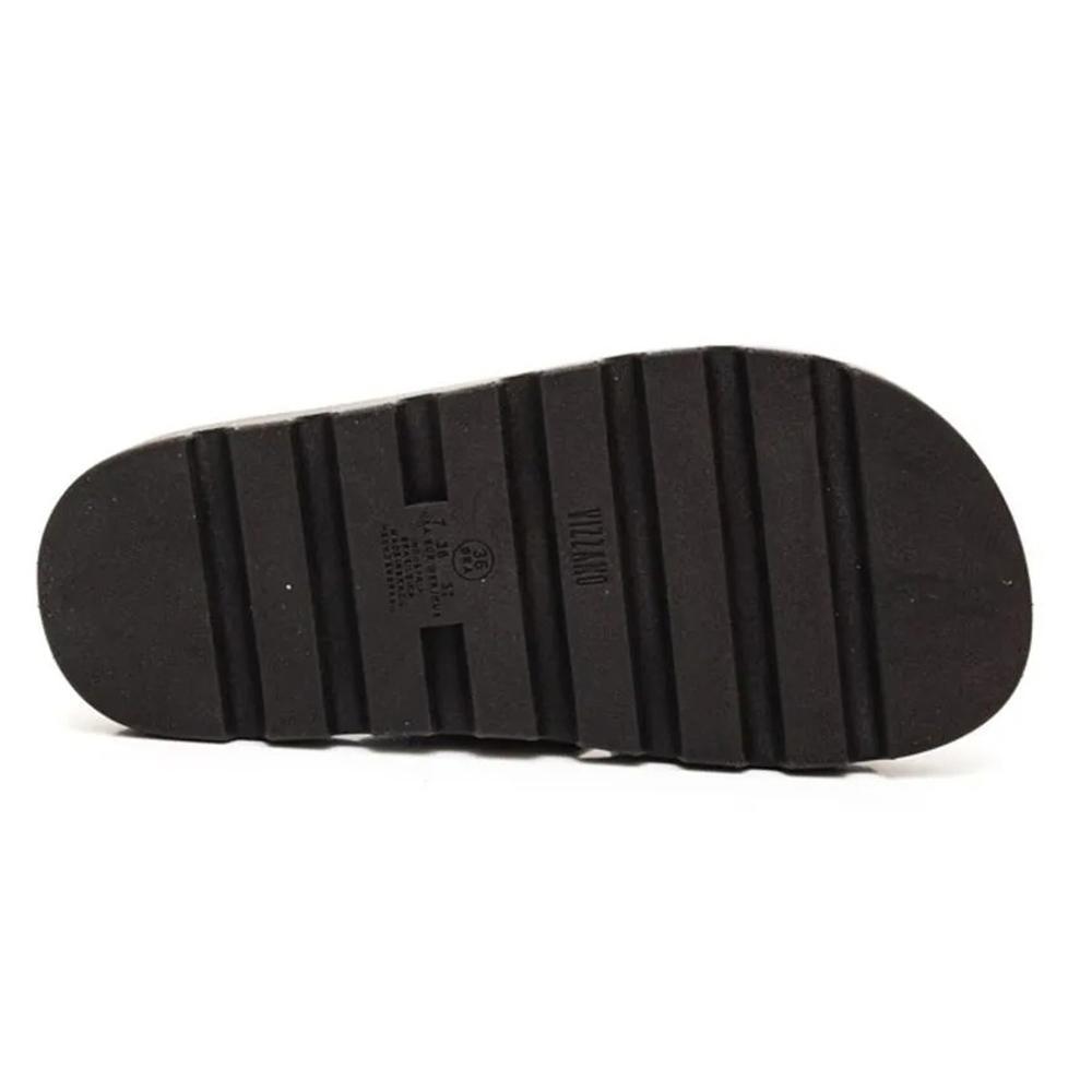 Rasteira Vizzano Flatform Tiras Cruzadas Strass - Preto - 4