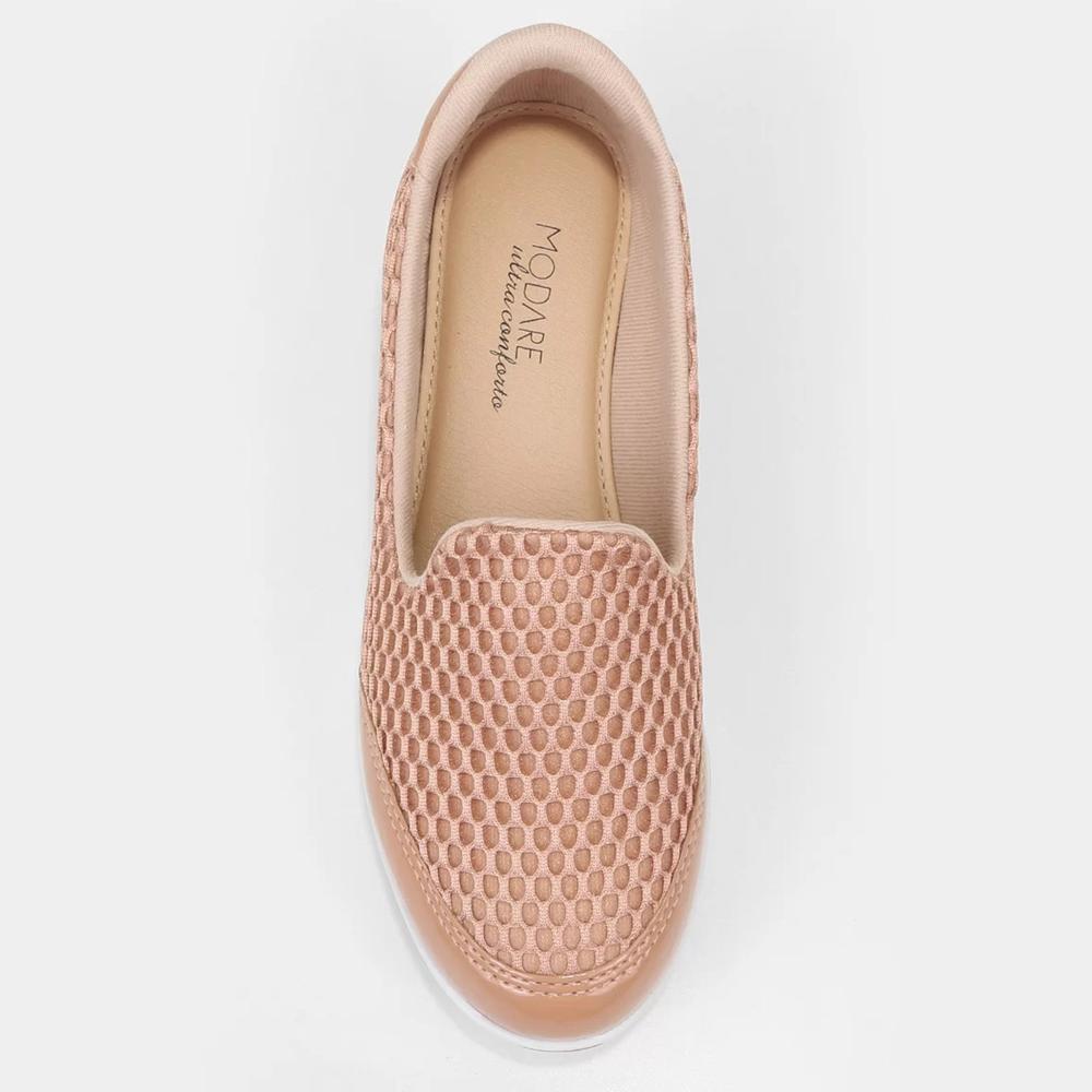 Slip On Modare Tela Sport Feminino - Nude - 3