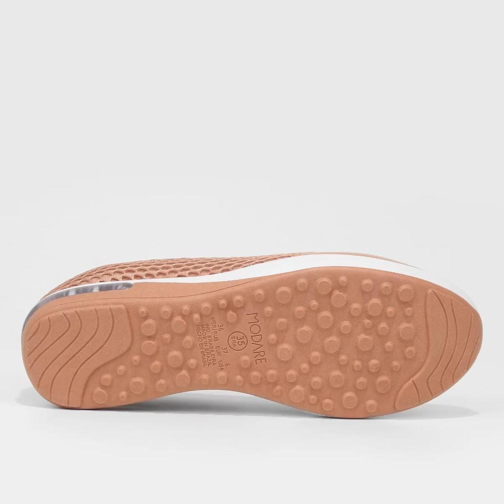 Slip On Modare Tela Sport Feminino - Nude - 5