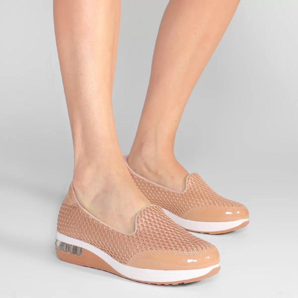 Slip On Modare Tela Sport Feminino - Nude - 6