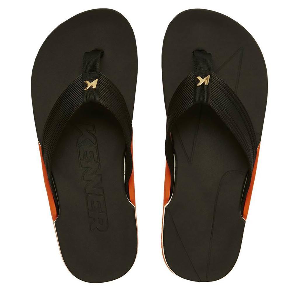 Chinelo Kenner Nk6 Pro Masculino - Preto e Laranja - 2