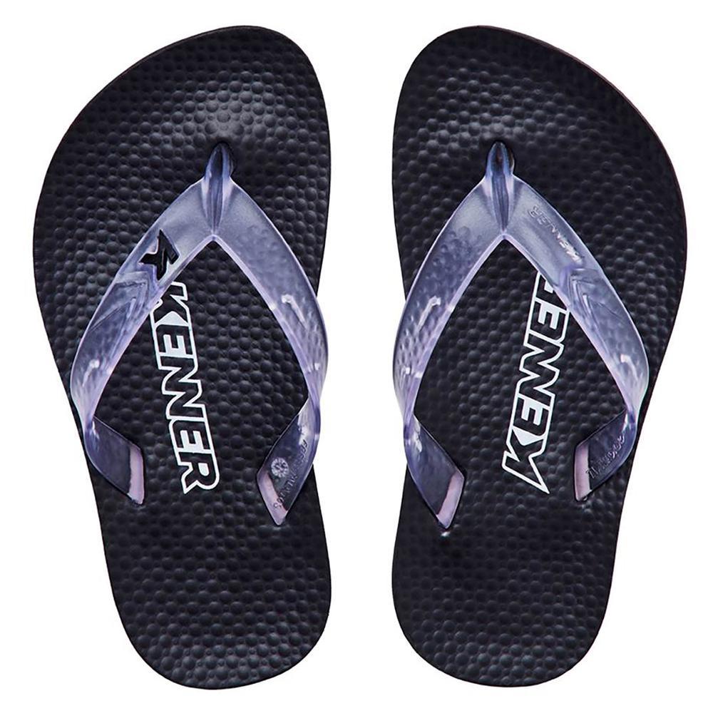 Chinelo Infantil Kenner New Summer Kids - Preto e Branco - 2