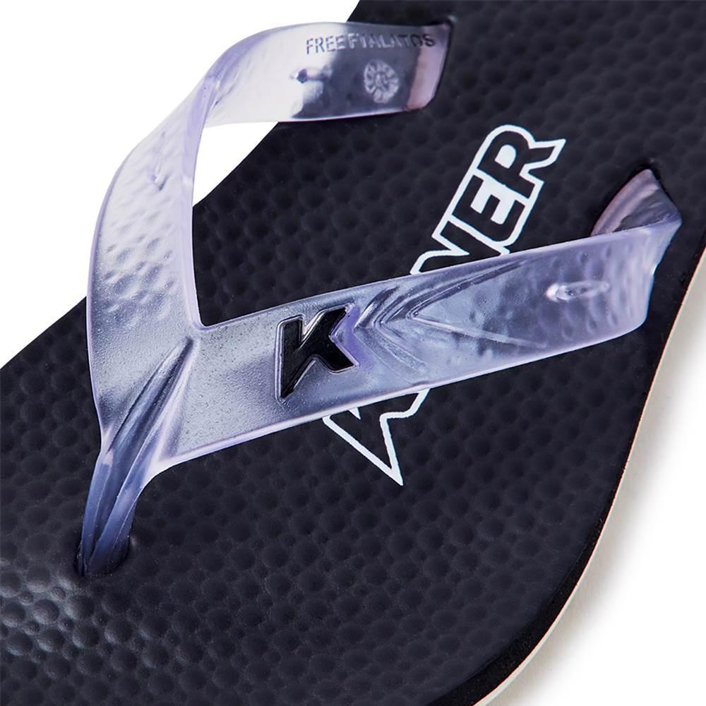 Chinelo Infantil Kenner New Summer Kids - Preto e Branco - 4