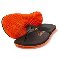 Chinelo Kenner New Summer Masculino - Preto e Laranja - 1