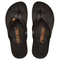 Chinelo Kenner New Summer Masculino - Preto e Laranja - 2
