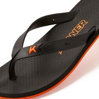Chinelo Kenner New Summer Masculino - Preto e Laranja