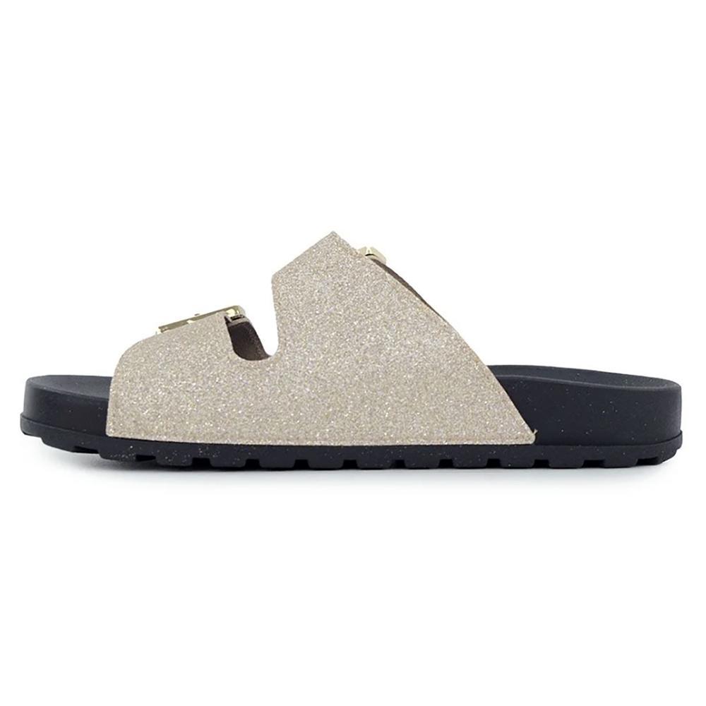 Rasteira Moleca Fivelas - Dourado - 3