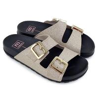 Rasteira Moleca Fivelas - Dourado - 1