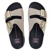 Rasteira Moleca Fivelas - Dourado