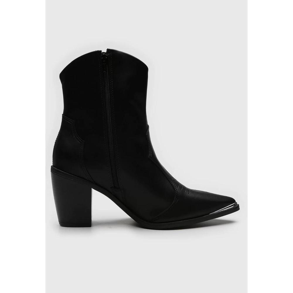 Bota Western Cano Baixo Vizzano Feminina - Preto - 2