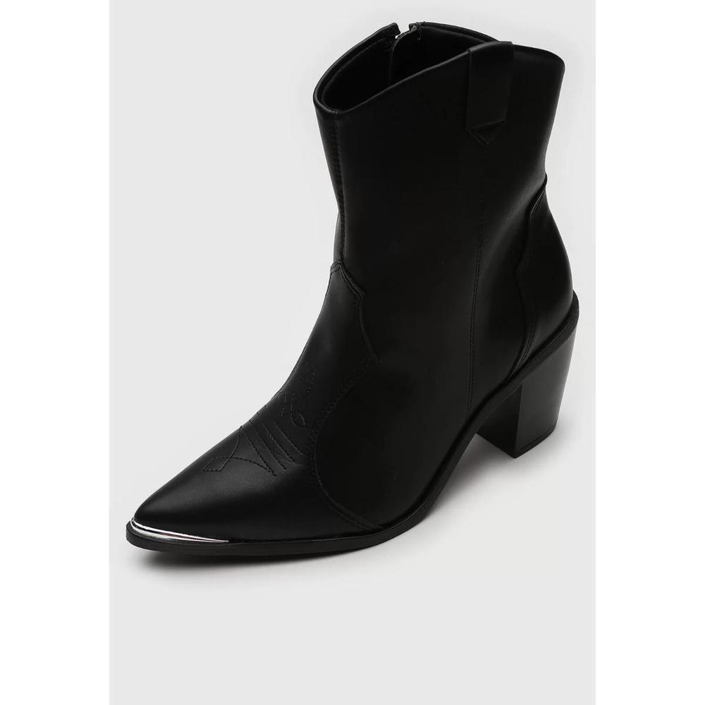 Bota Western Cano Baixo Vizzano Feminina - Preto - 3