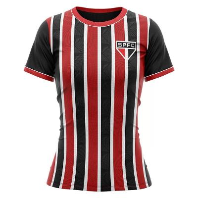 Camisa São Paulo Braziline Classmate Feminina - Preto