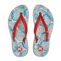 Chinelo Kenner Ibiza Pro Spiral Flatform - Vermelho e Azul - 2