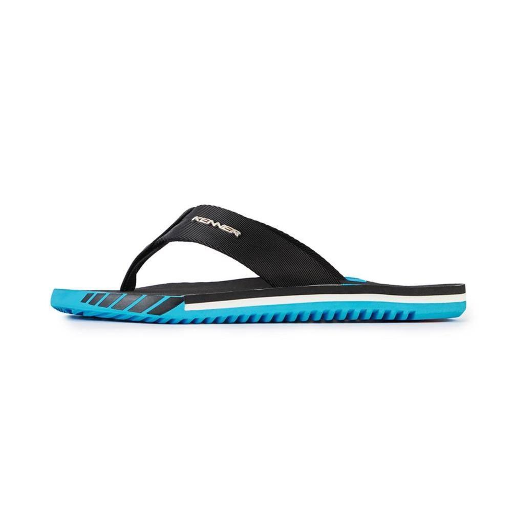 Chinelo Kenner Kick S Up Masculino - Preto e Azul - 3