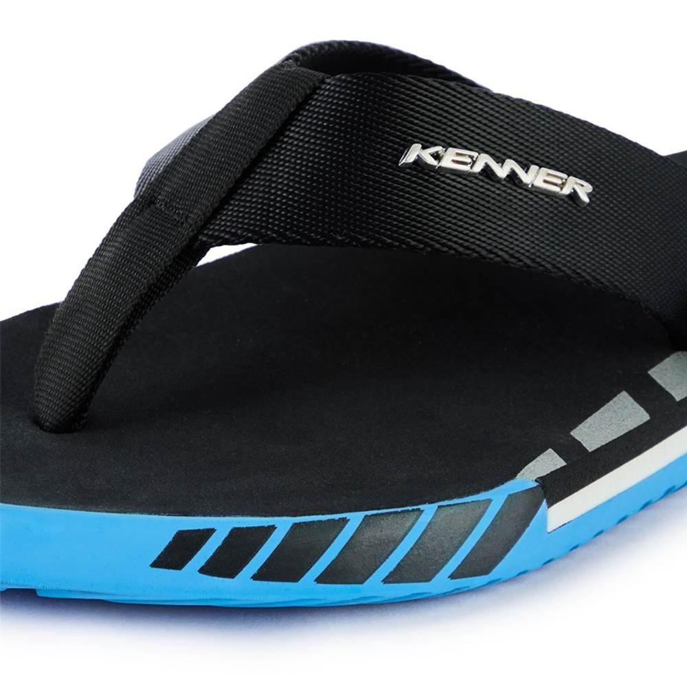 Chinelo Kenner Kick S Up Masculino - Preto e Azul - 4