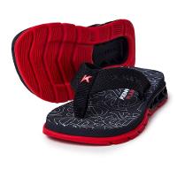 Chinelo Infantil Kenner Flamengo Rakka Kids - Preto e Vermelho - 1