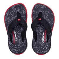 Chinelo Infantil Kenner Flamengo Rakka Kids - Preto e Vermelho - 2