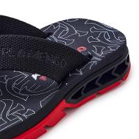 Chinelo Infantil Kenner Flamengo Rakka Kids - Preto e Vermelho