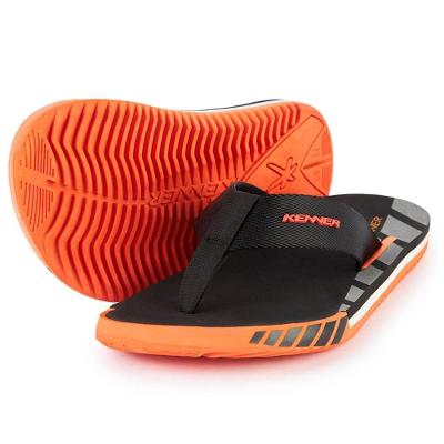 Chinelo Kenner Kick S Up Masculino - Preto e Laranja