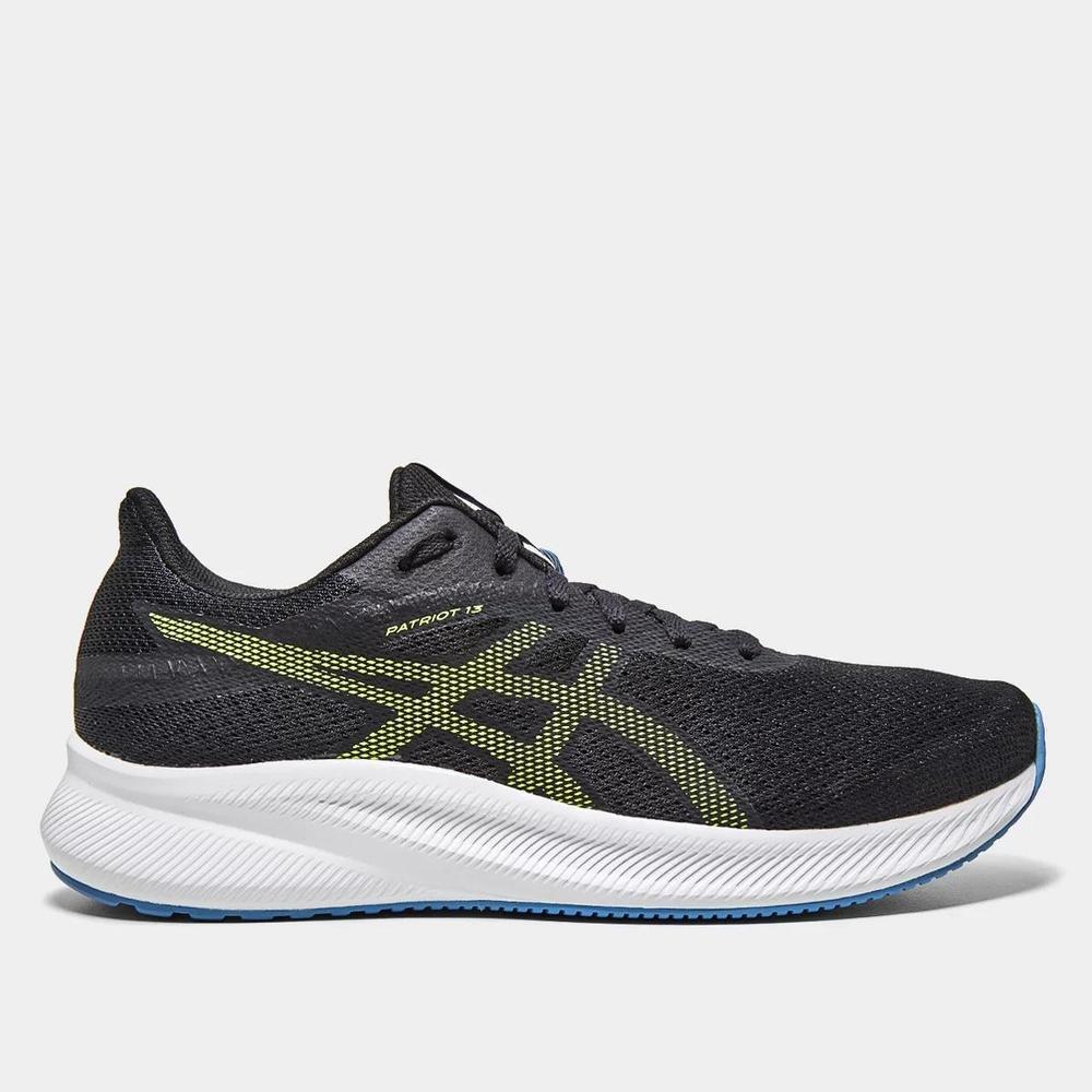Tênis Asics Patriot 13 Masculino - Preto e Verde Limão - 1