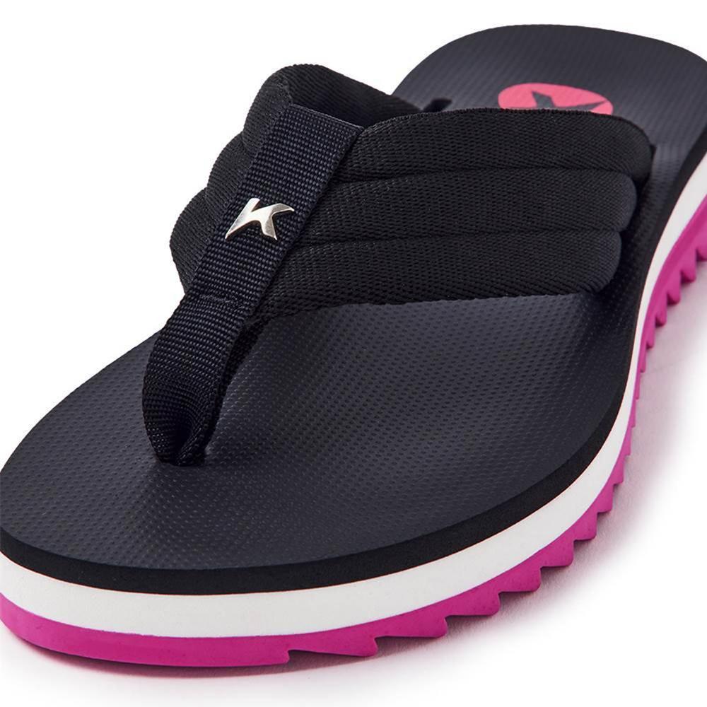 Chinelo Kenner Kyra Pro Comfy Feminino - Preto e Rosa - 4