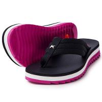 Chinelo Kenner Kyra Pro Comfy Feminino - Preto e Rosa - 1