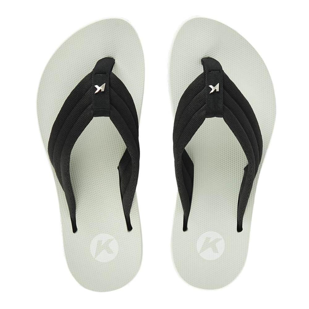 Chinelo Kenner Kyra Pro Comfy Feminino - Branco e Preto - 2