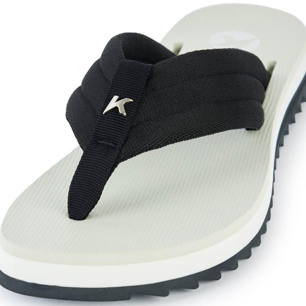 Chinelo Kenner Kyra Pro Comfy Feminino - Branco e Preto - 4