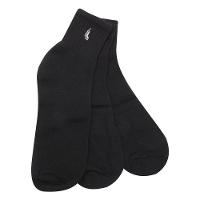 Kit 3 Pares Meia Cano Médio Atoalhada Lupo Masculina - Preto - 3