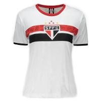 Camiseta São Paulo Stencil Feminina - Branco - 1