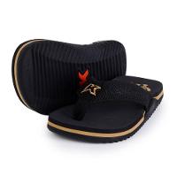 Chinelo Kenner NK6 Pro Gold Flamengo Kids - Preto e Dourado - 1
