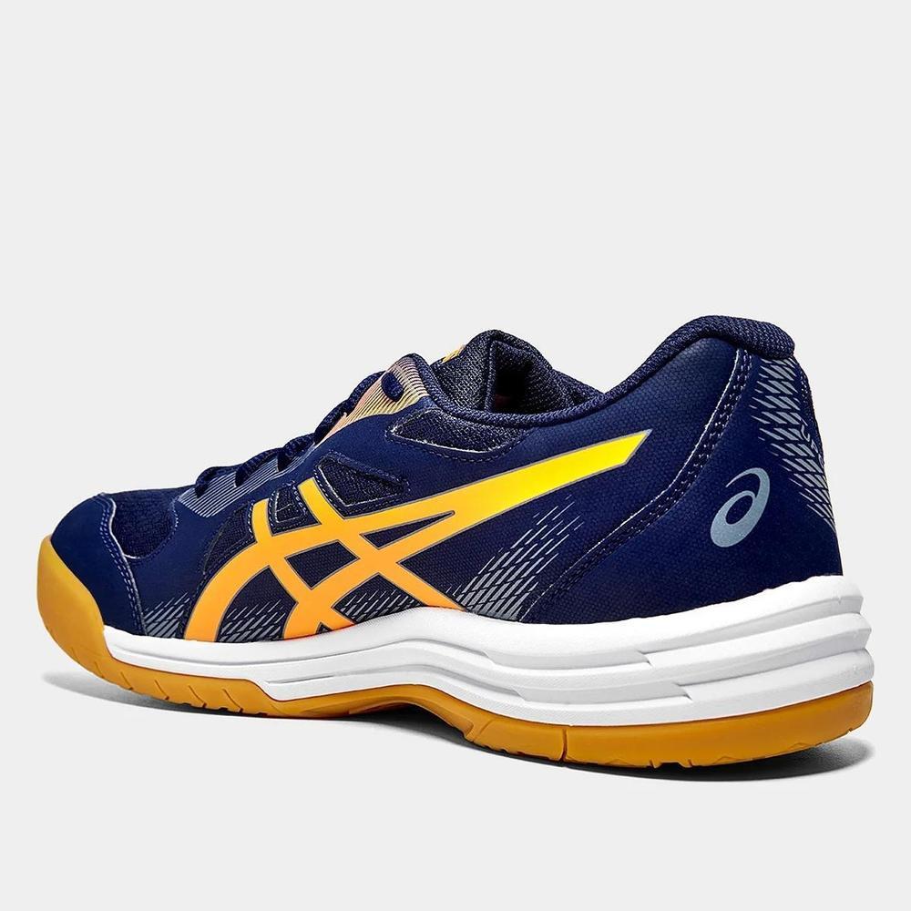 Tênis Asics Upcourt 5 Masculino - Marinho e Laranja - 4