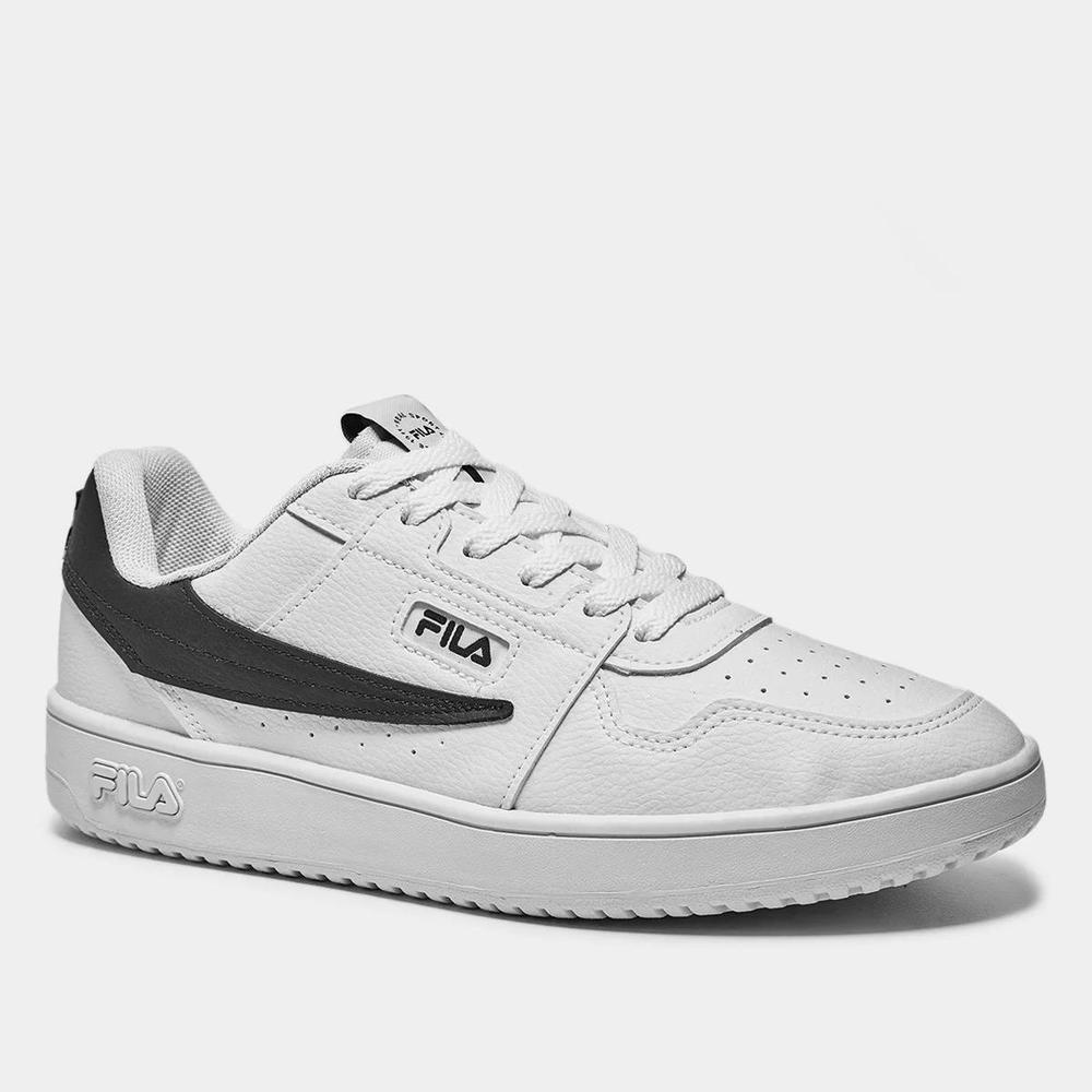 Tênis Couro Fila Acd Classic Masculino - Branco e Preto - 1