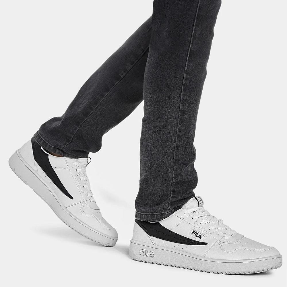 Tênis Couro Fila Acd Classic Masculino - Branco e Preto - 6